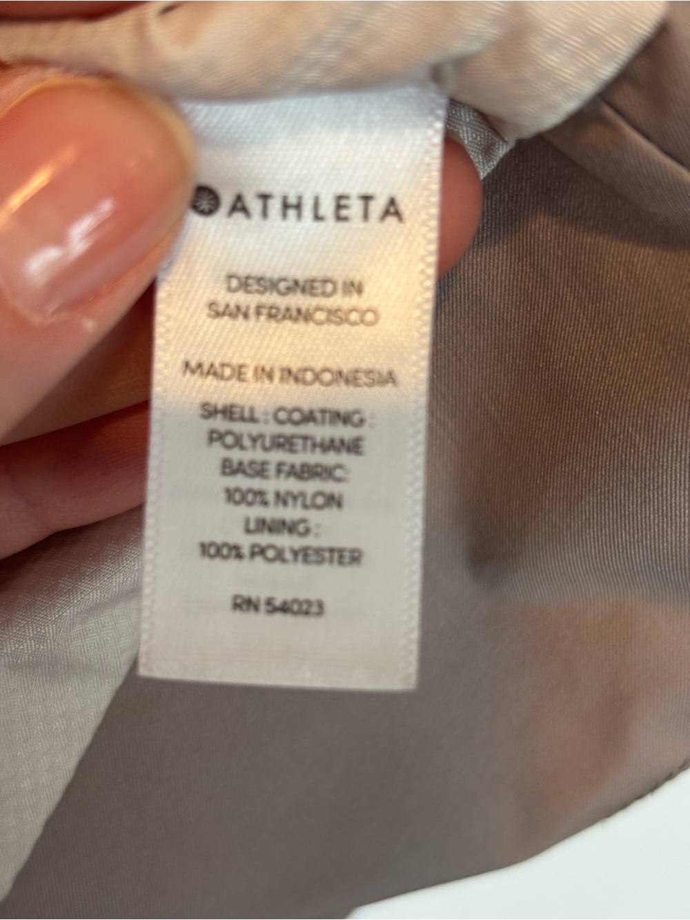Athleta Taupe Hooded Utility Windbreaker Jacket - Picture 4 of 5